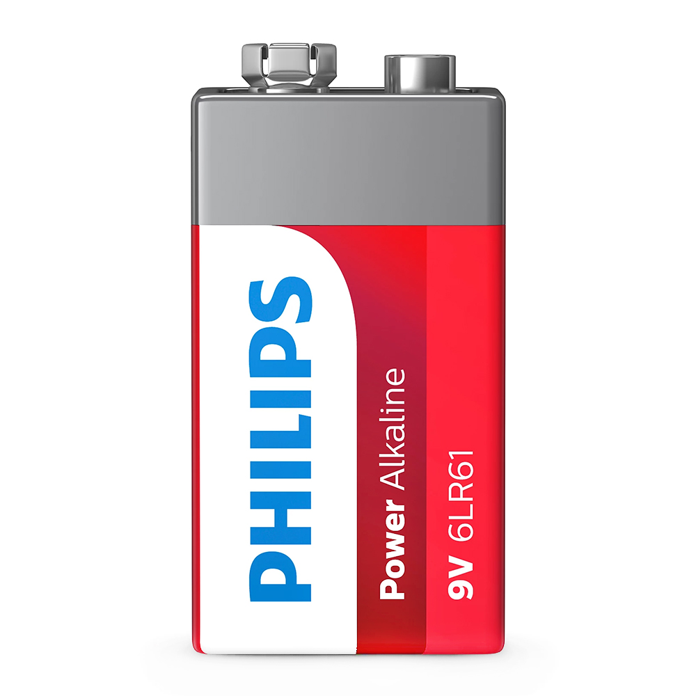 BATERIA PHILIPS POWER ALKALINE 9V 6LR61P1B/97