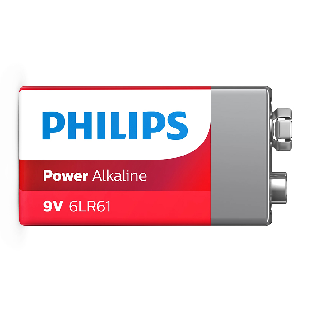 BATERIA PHILIPS POWER ALKALINE 9V 6LR61P1B/97