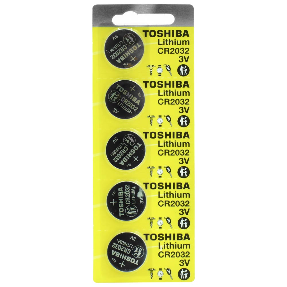 Bateria Toshiba CR2032 - 5 Peças