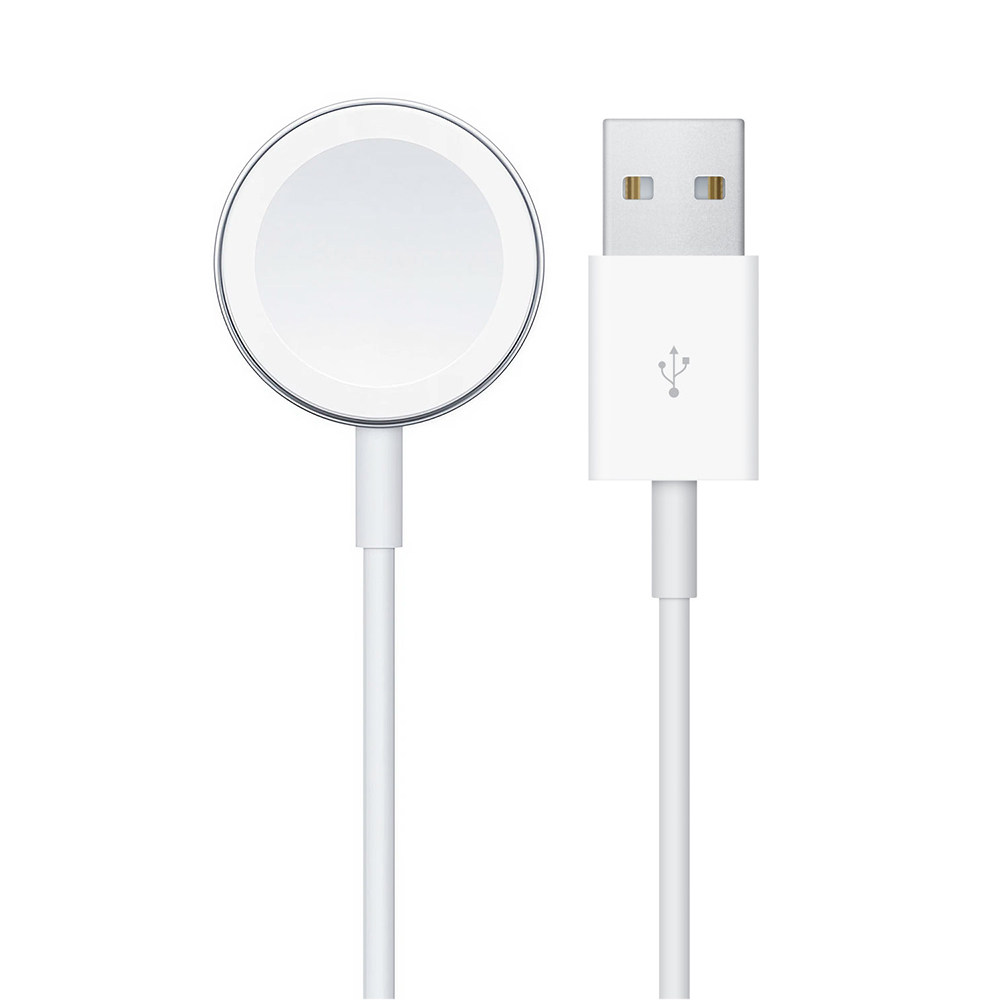 Carregador Magnético para Apple Watch MX2E2ZM/A Magnetic USB / 1M - Branco