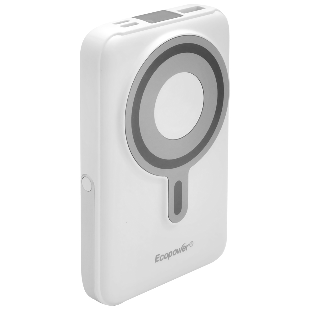 Carregador Portátil Ecopower EP-C880 12000MAH Magnético / USB / USB-C / Ligntning / Micro USB - Branco