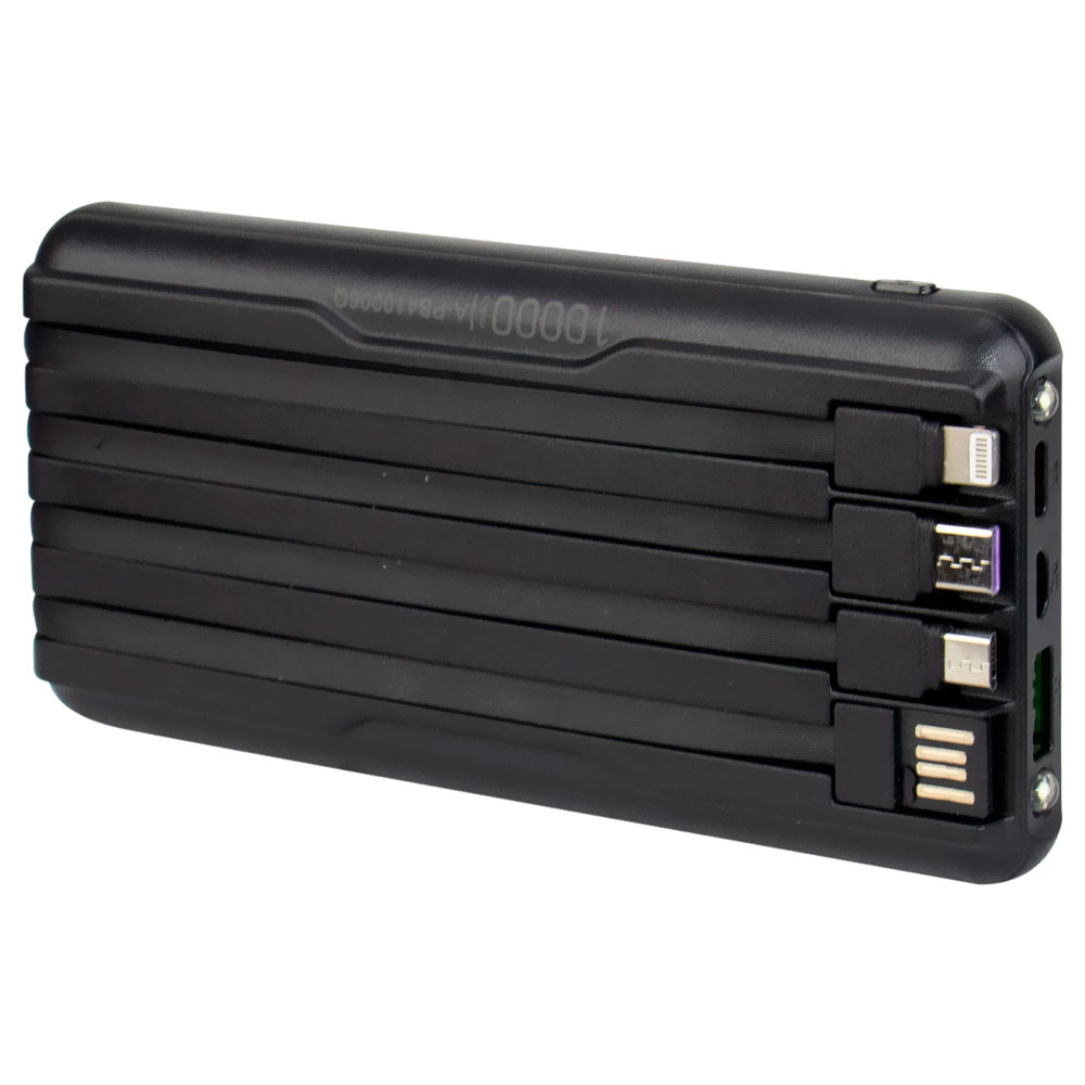 Carregador Portátil Satellite A-PB410006Q 10000MAH USB / Lightning / USB-C / Micro USB - Preto