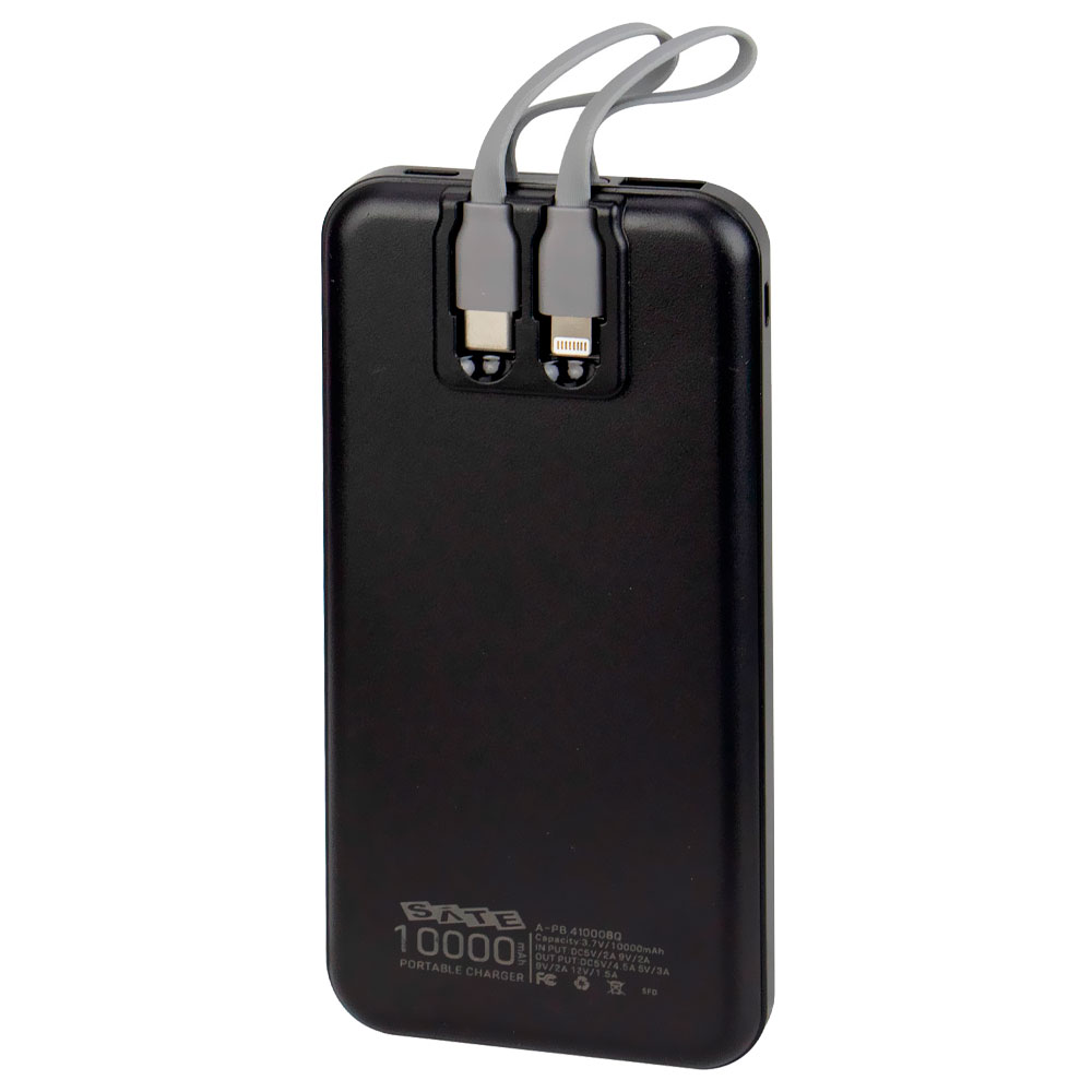 Carregador Portátil Satellite A-PB410008Q 10000MAH USB / Lightning / USB-C / Micro USB - Preto