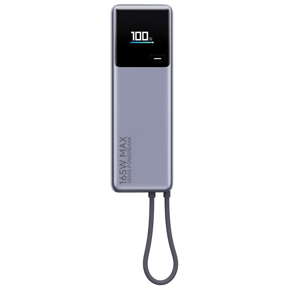 Carregador Portátil Xiaomi PB1165MI 10000MAH / USB-C / 165W - Cinza