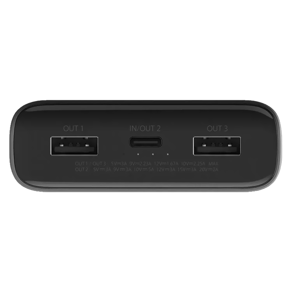 Carregador Portátil Xiaomi PB2050SZM 20000MAH 2 USB / USB-C - Preto