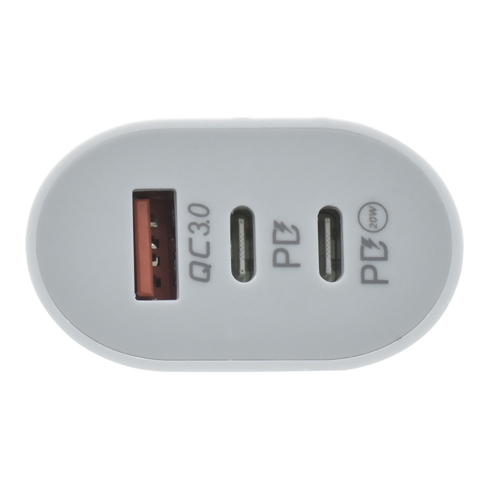 Carregador Tomada Mox MO-HC40 USB / USB-C / 40W - Branco