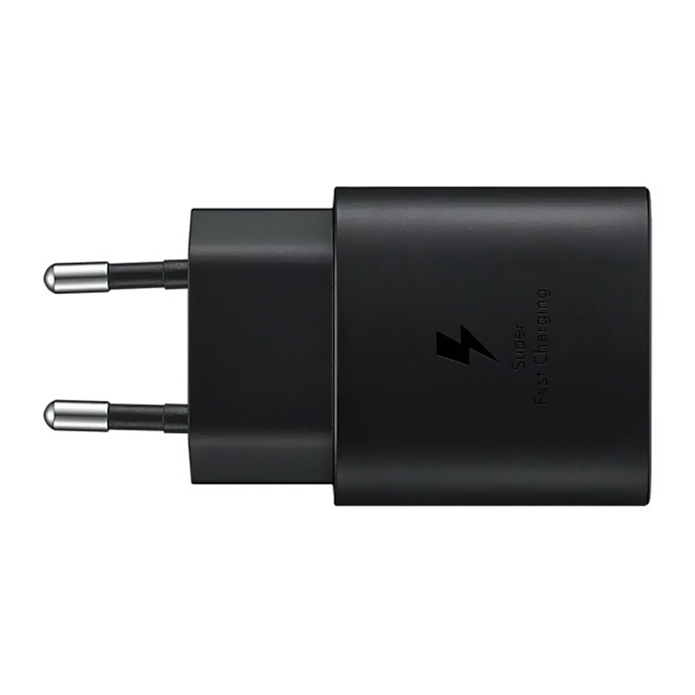 Carregador Tomada Samsung EP-TA800NBEGEU USB-C / 25W - Preto + Cabo USB-C / USB-C