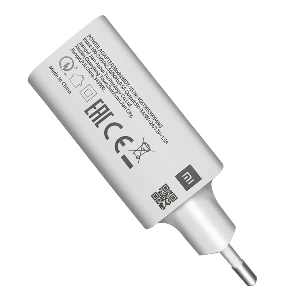 Carregador Tomada Xiaomi MDY-10-EW 9SE USB / 18W - Branco