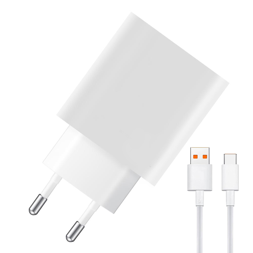 Carregador Tomada Xiaomi MGY-23-04T 33W + Cabo USB-C / USB - Branco