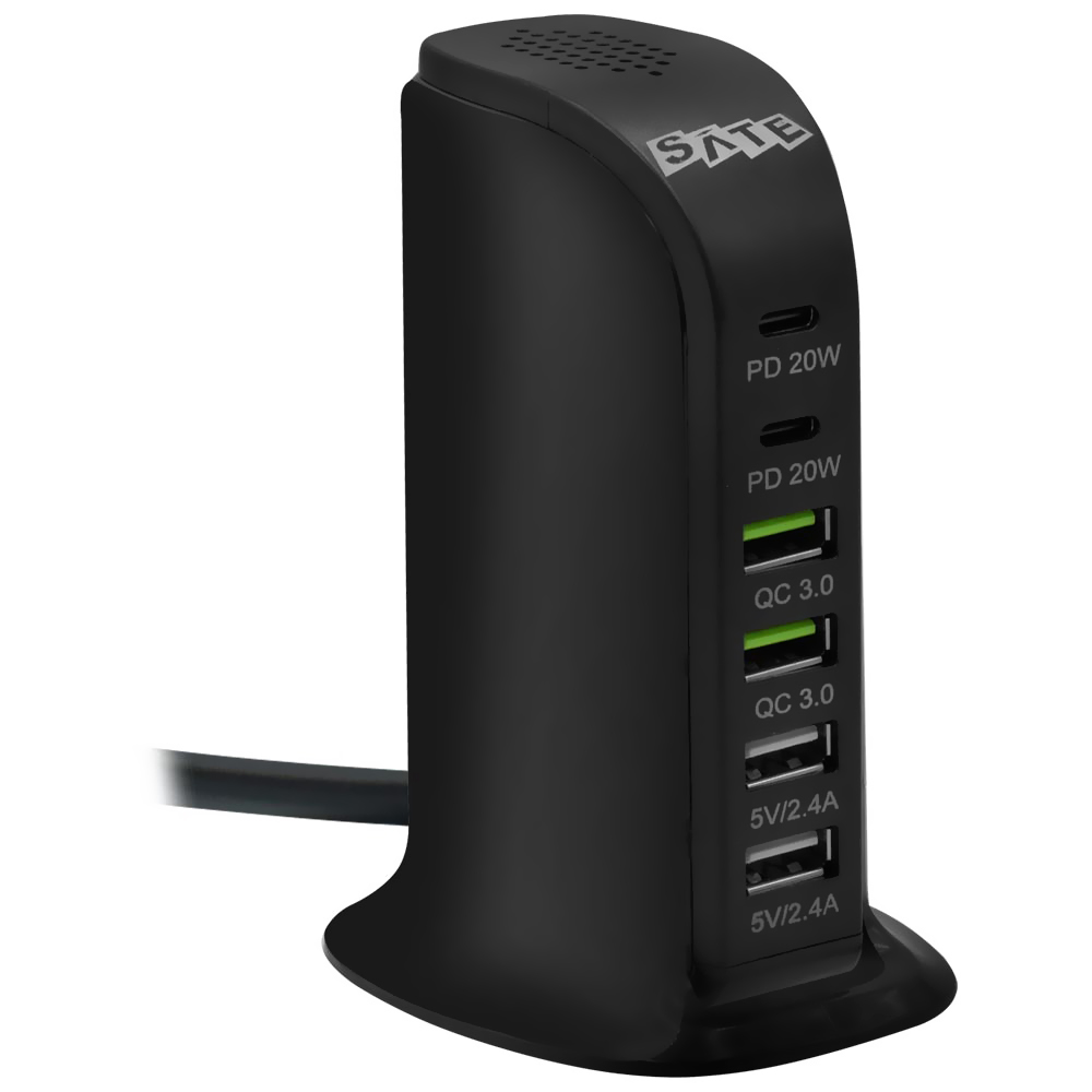 Estação de Carregamento Satellite A-R22U 65W / 6 USB