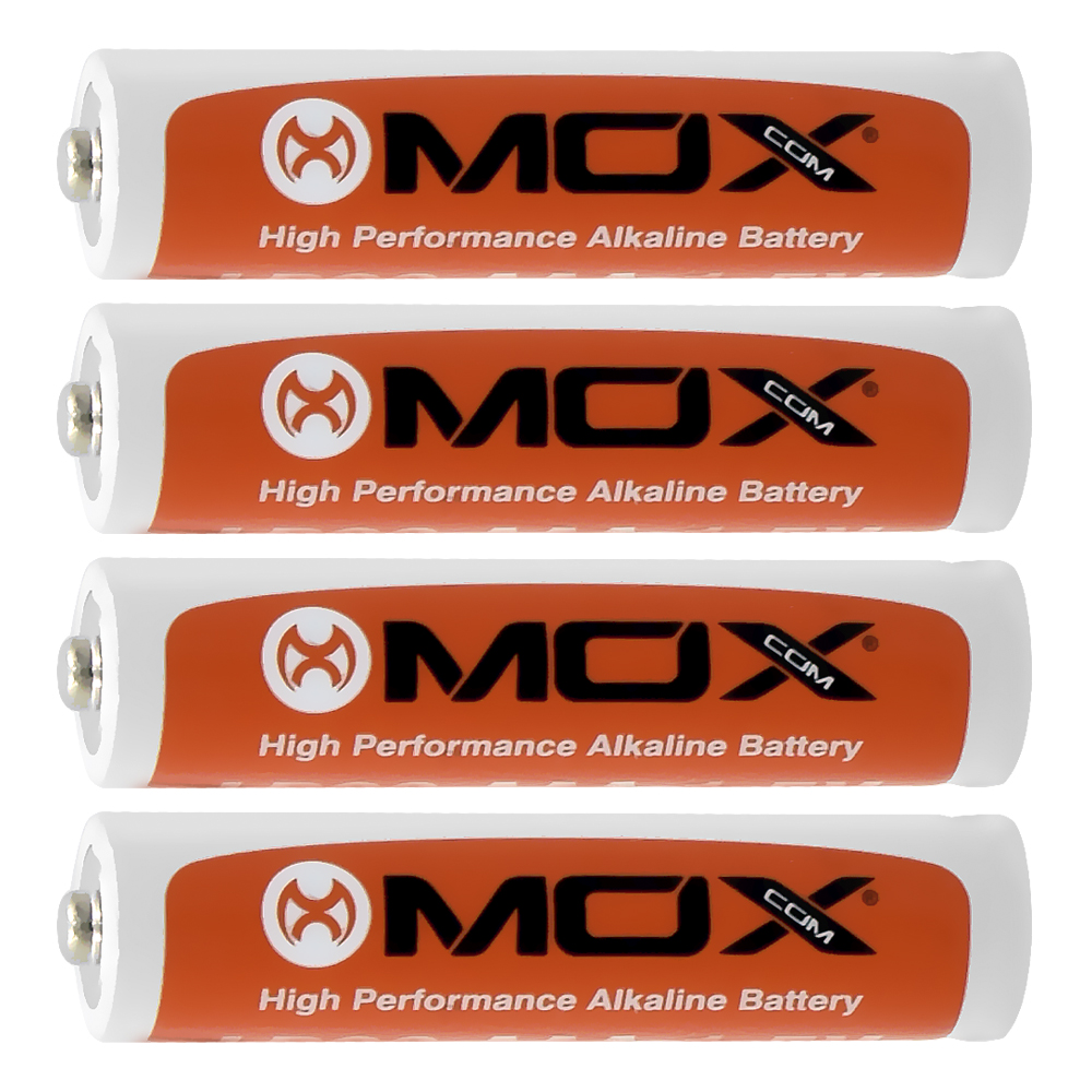 Pilha Mox Alkaline LR03 1.5V / AAA - Kit com 4