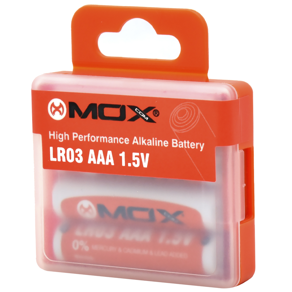 Pilha Mox Alkaline LR03 1.5V / AAA - Kit com 4