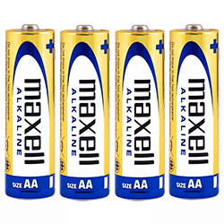 Pilhas Maxell Alkaline AA com 4 Pilhas - LR6-4BP