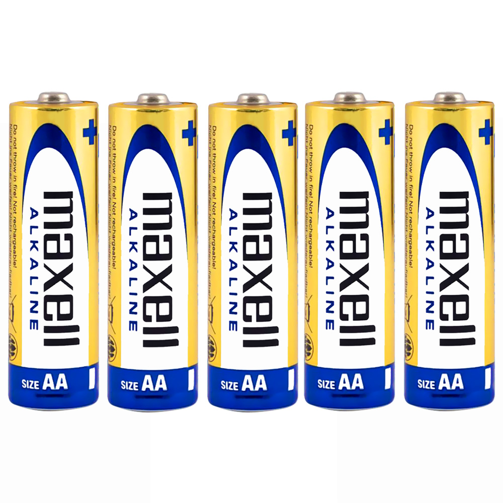 Pilhas Maxell Alkaline AA com 5 Pilhas - LR6-5TS