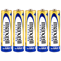 Pilhas Maxell Alkaline AAA com 5 Pilhas - LR03-5TS