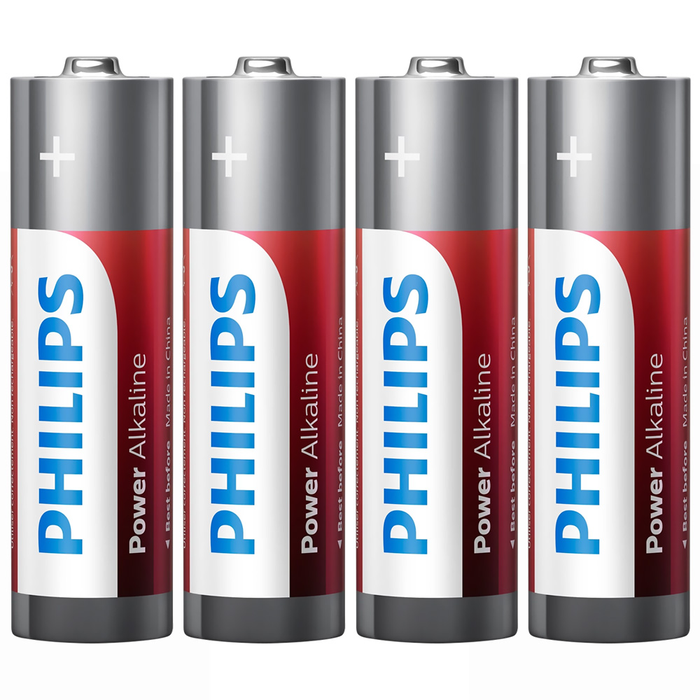 Pilhas Philips Alkaline Power AA com 4 Pilhas - LR6P4B/97