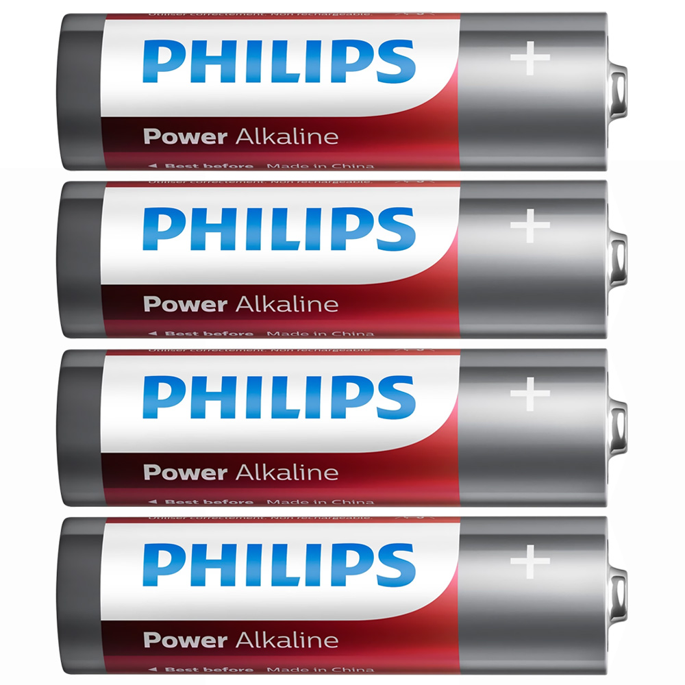 Pilhas Philips Alkaline Power AA com 4 Pilhas - LR6P4B/97