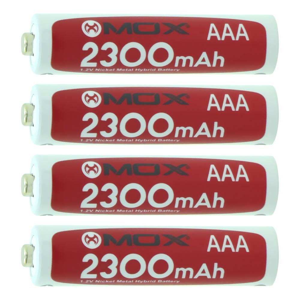 Pilhas Recarregável Mox AAA com 4 Pilhas / 2300MAH - MOB4AAA23