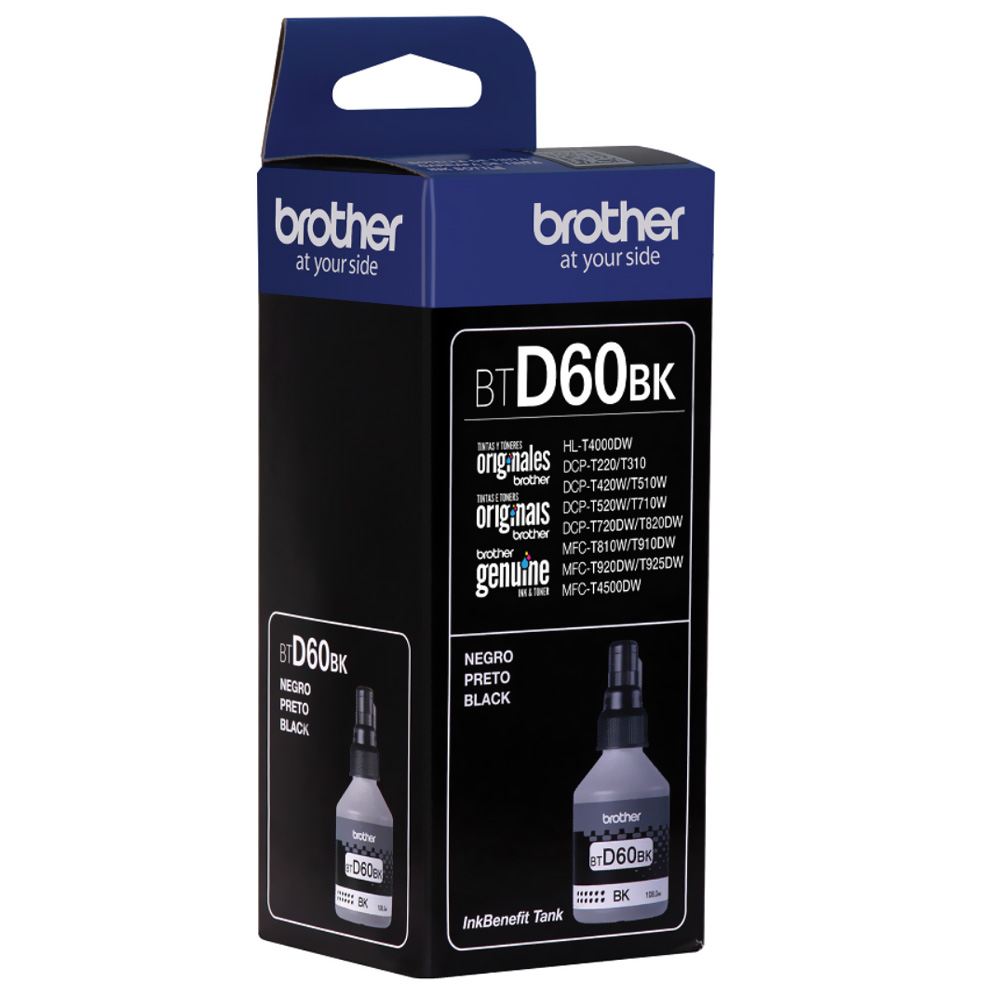 Cartucho de Tinta Brother BTD60BK 108ML - Preto