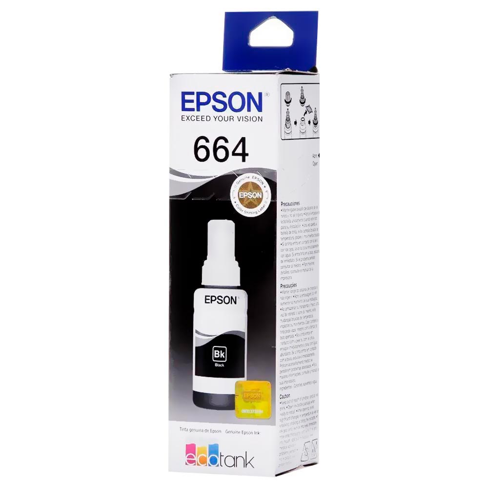 Cartucho de Tinta Epson T664120 - Preto