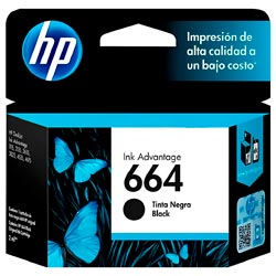 Cartucho de Tinta HP F6V29AL 664 - Preto