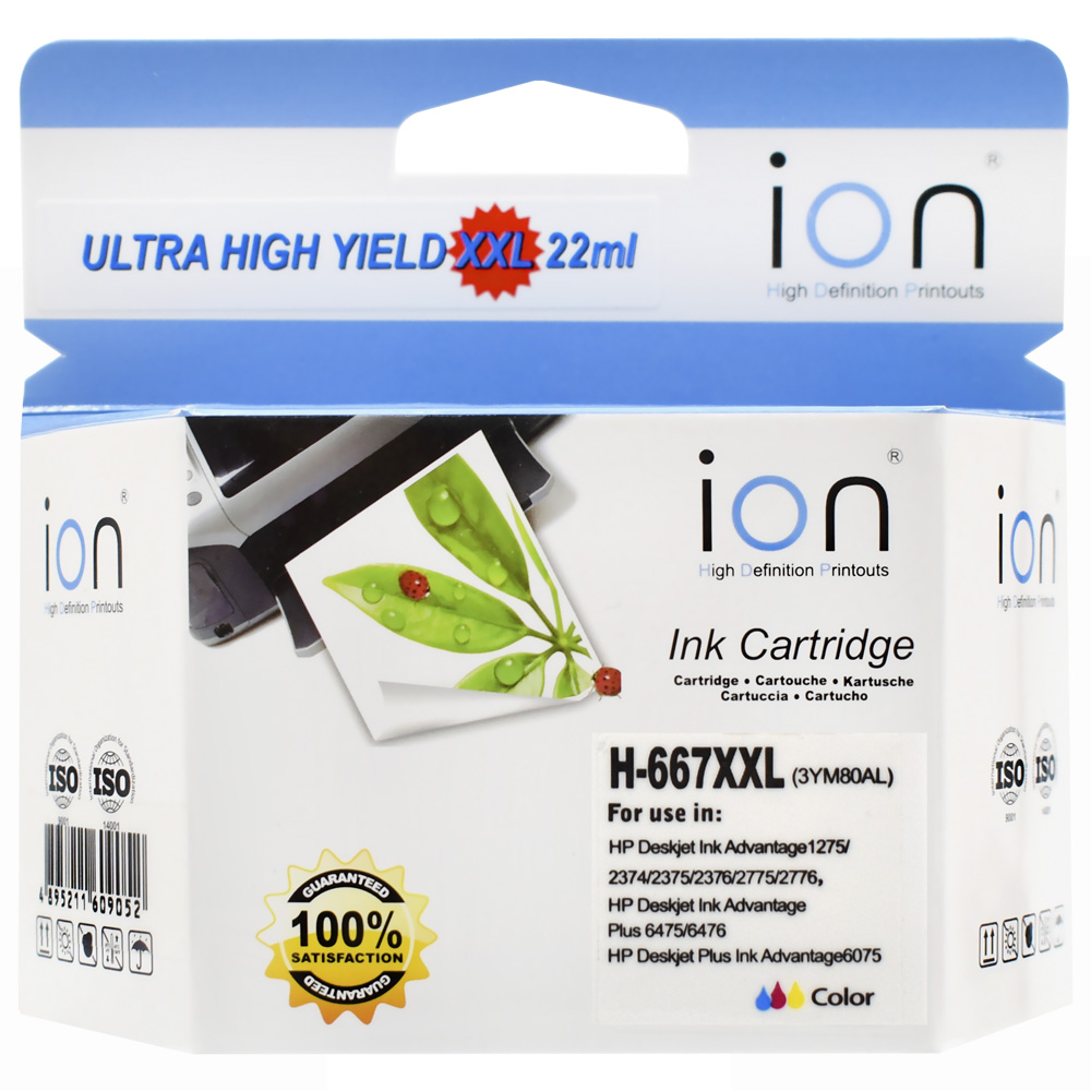 Cartucho de Tinta Ion 3YM80AL H-667XXL - Colorido