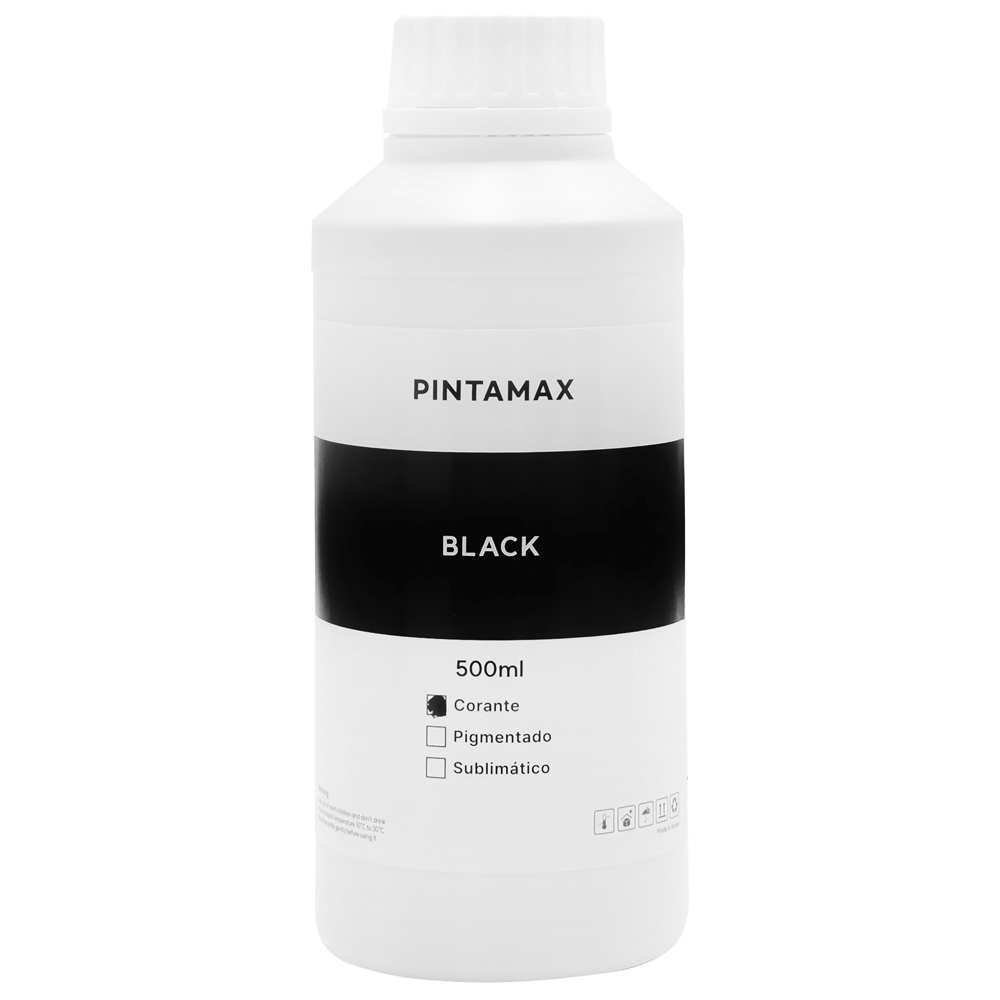 Tinta Pintamax Colors 500ML T544/T664/T673 - Preto (Epson)