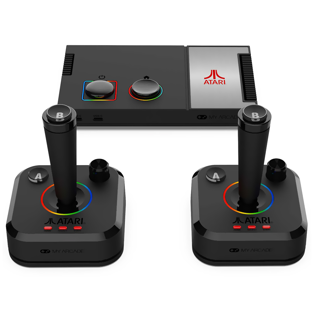 Console Atari DGUNL-7012 Gamestation Pro - Preto / Prata (com 200 jogos)