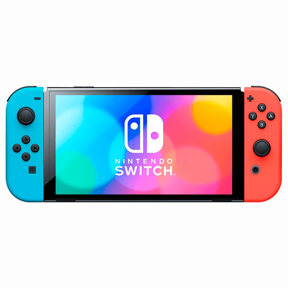 Console Nintendo Switch 64GB - Oled Azul / Vermelho Neon (HEG-S-KABAA) (Japonês)