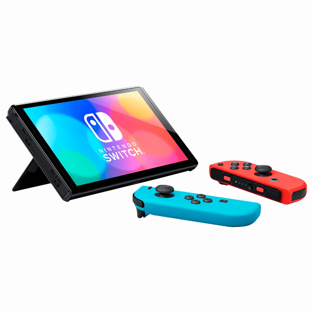Console Nintendo Switch 64GB - Oled Azul / Vermelho Neon (HEG-S
