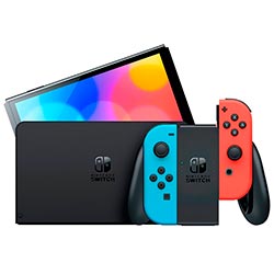 Console Nintendo Switch 64GB Oled - Azul / Vermelho Neon (HEG-S-KABAA)