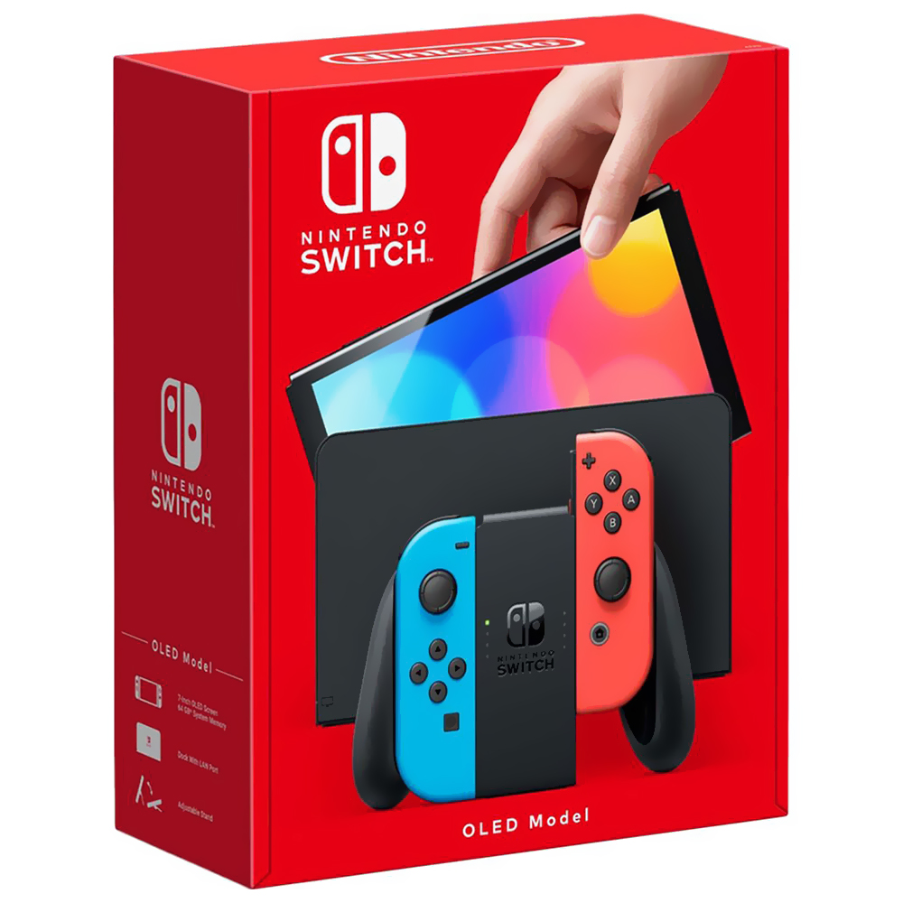 Console Nintendo Switch 64GB Oled - Azul / Vermelho Neon (HEG-S-KABAA)