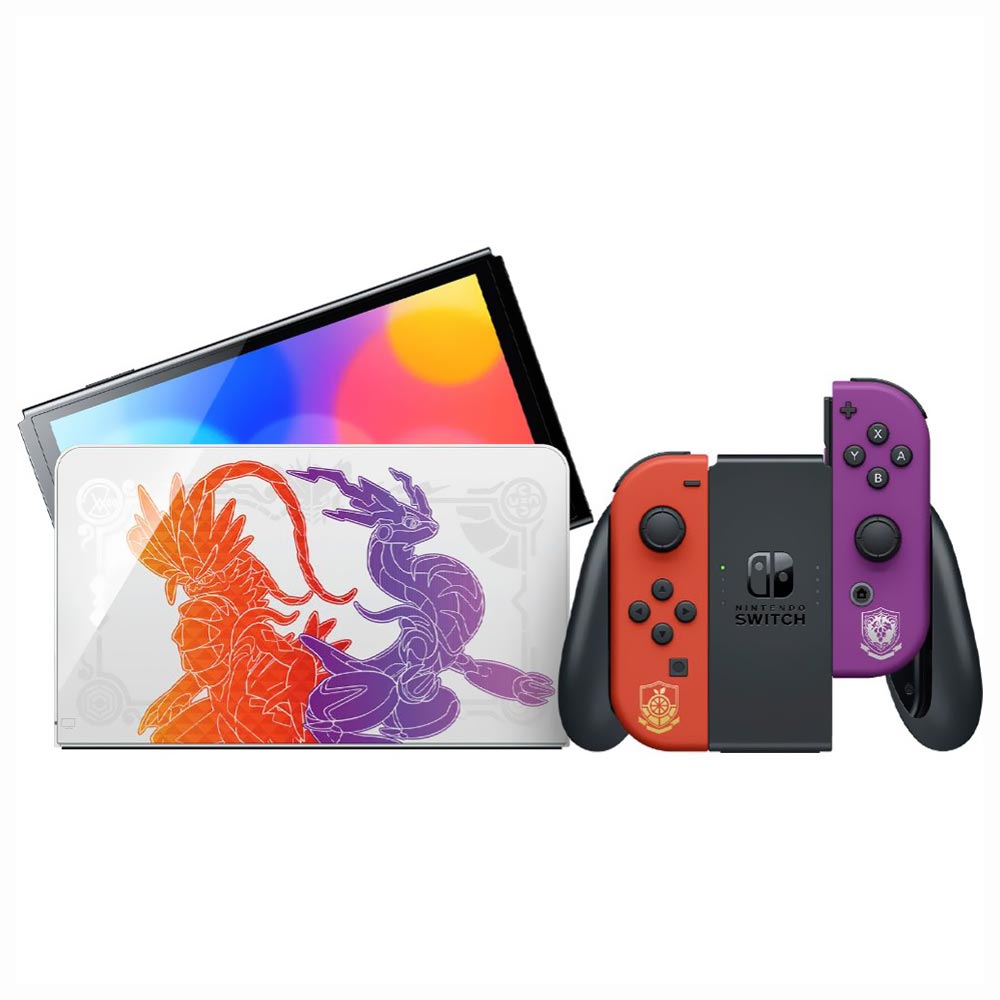 Console Nintendo Switch 64GB Pokemon - Oled Laranja / Roxo (HEG-S-KEAAA) (Japonês)