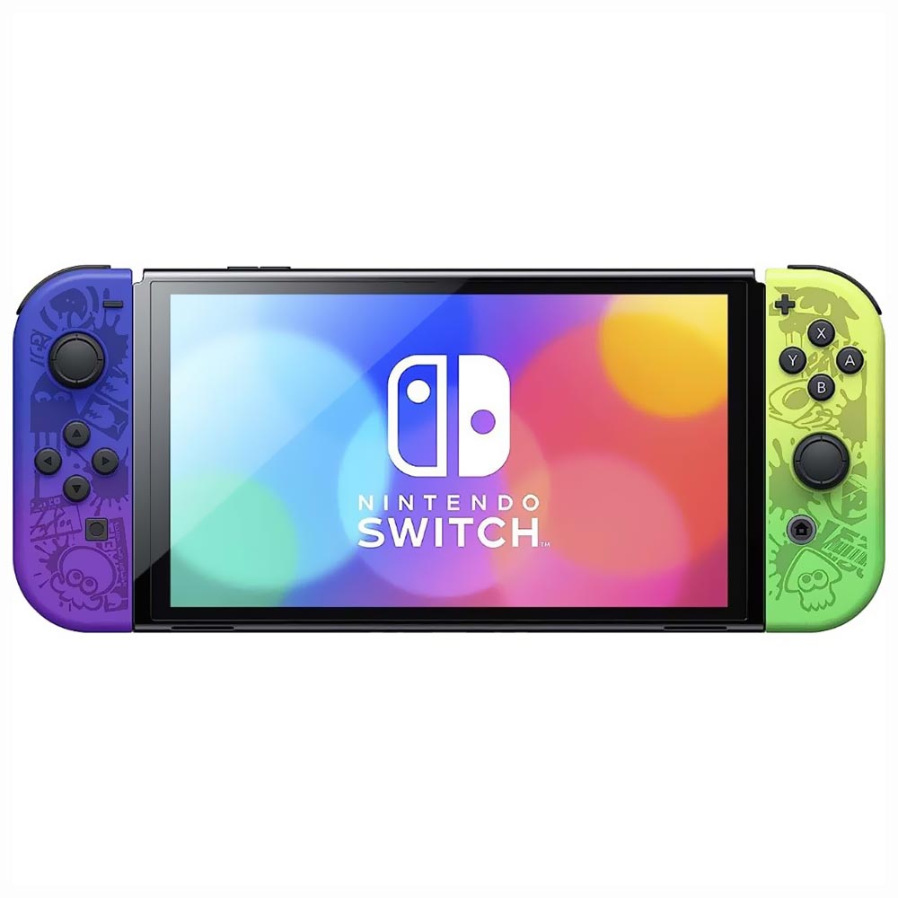 Console Nintendo Switch 64GB Splatoon Edition 3 - Oled Azul / Verde Neon (HEG-S-KCAAA)