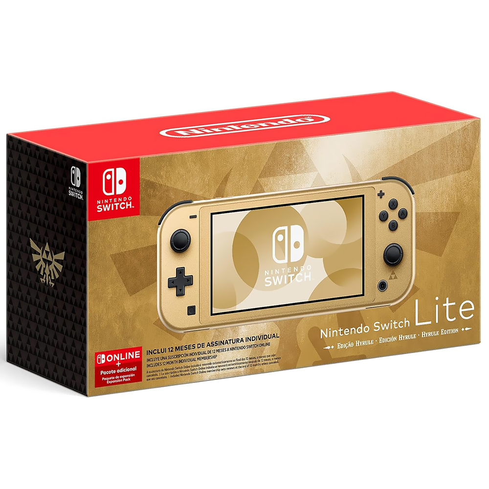 Console Nintendo Switch Lite Hyrule Edition 32GB - Dourado (HDH-S-DAZAA) (Japonês)