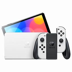 Console Nintendo Switch OLED 64GB - Preto / Branco (HEG-S-KAAAA) (Japonês)