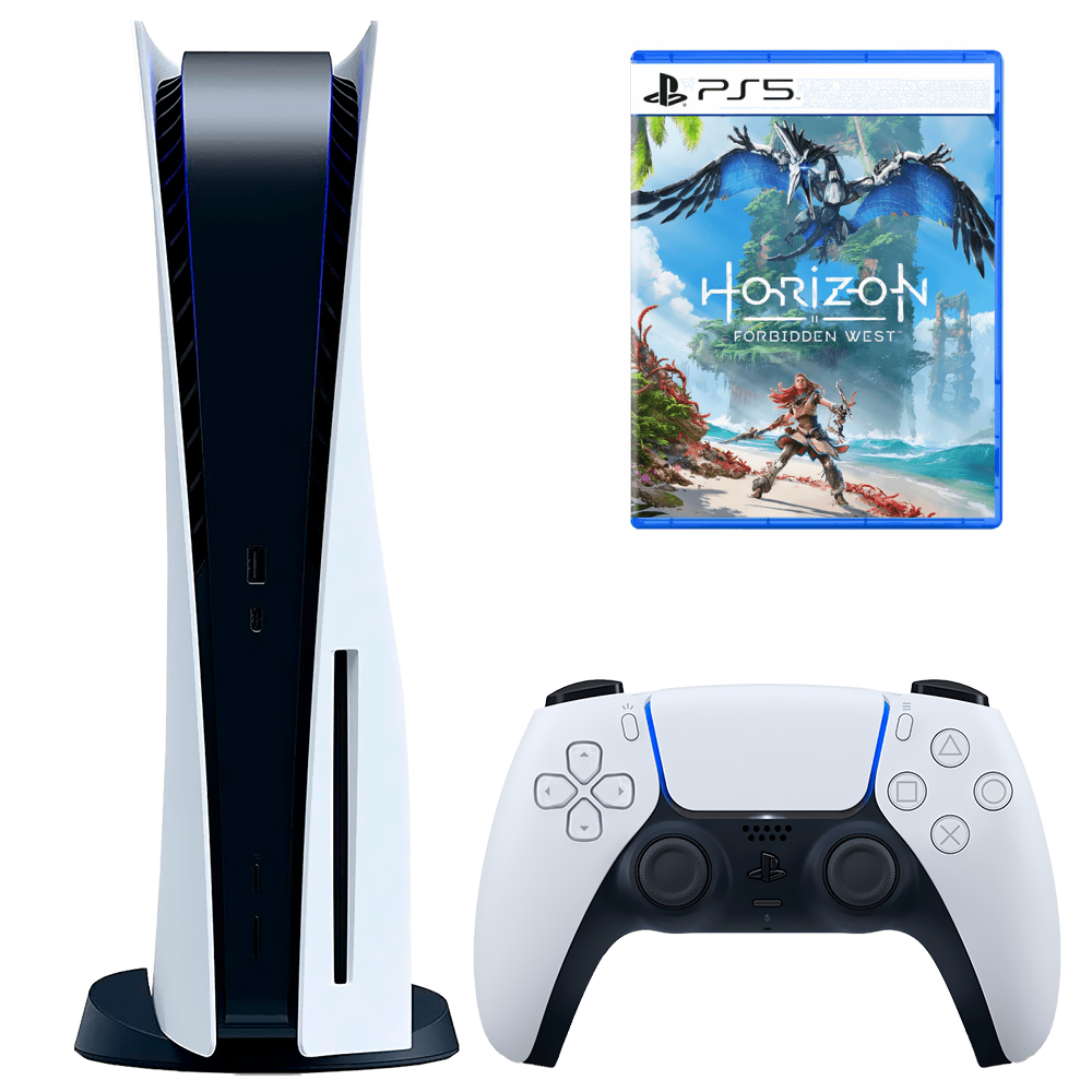 Console Playstation 5 + Game Horizon Forbidden West + Headset Sem