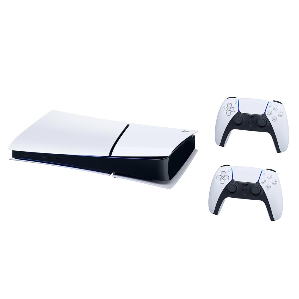 Console Sony Playstation 5 Slim CFI-2000 B01 1TB / 8K / 4K / Digital Edition / 110V - Branco + 2 Controles