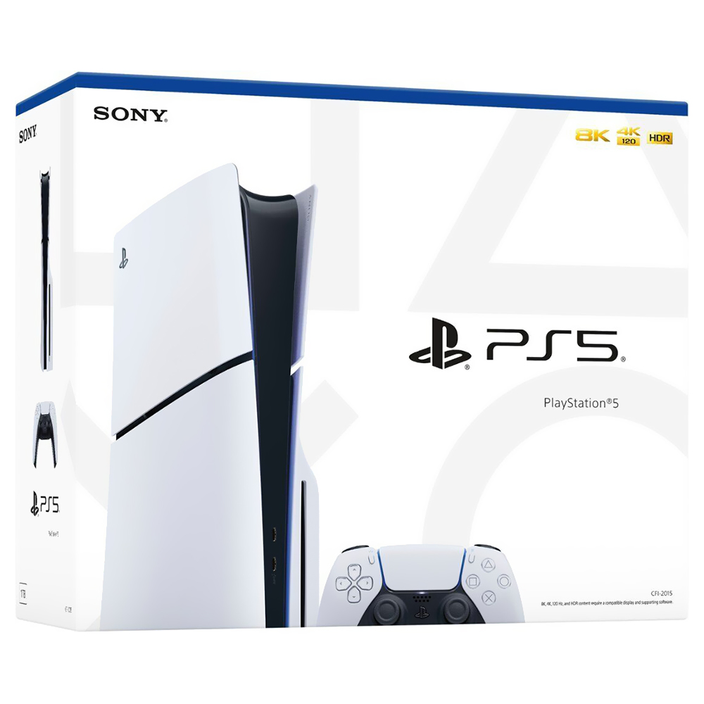 Console Sony Playstation 5 Slim CFI-2015 A01X 1TB / 8K / 4K / Standard Edition / Bivolt - Branco (Americano)