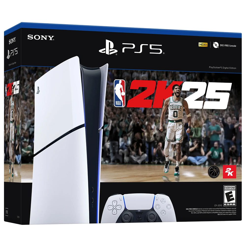 Console Sony PlayStation 5 Slim CFI-2015 B01X 1TB / Digital Edition / Bivolt - Branco + Jogo NBA 2K25