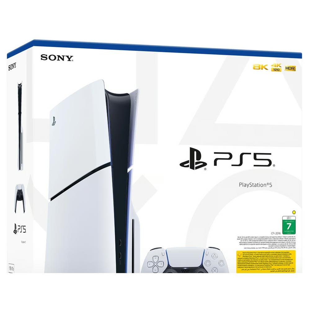 Console Sony Playstation 5 Slim CFI-2016 A01Y 1TB / 8K / 4K / Standard Edition / 220V - Branco