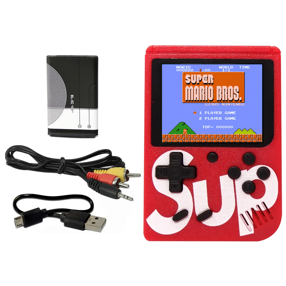 Console Sup Game Box Plus - Vermelho (Com 400 Jogos)