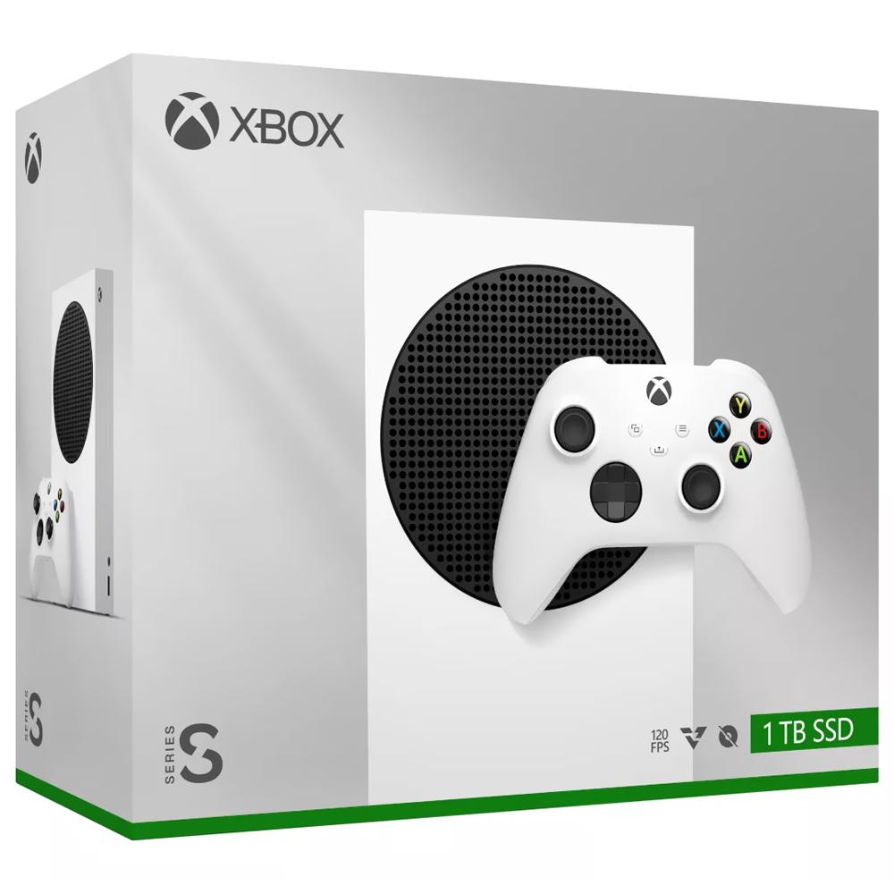 Console XBOX Series S 1TB SSD / All Digital / 120FPS / Bivolt - Branco (Europeu)