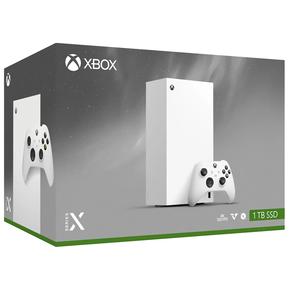 Console XBOX Series X 1TB SSD / 4K / 120FPS / Digital Edition / Bivolt - Branco (Japonês)