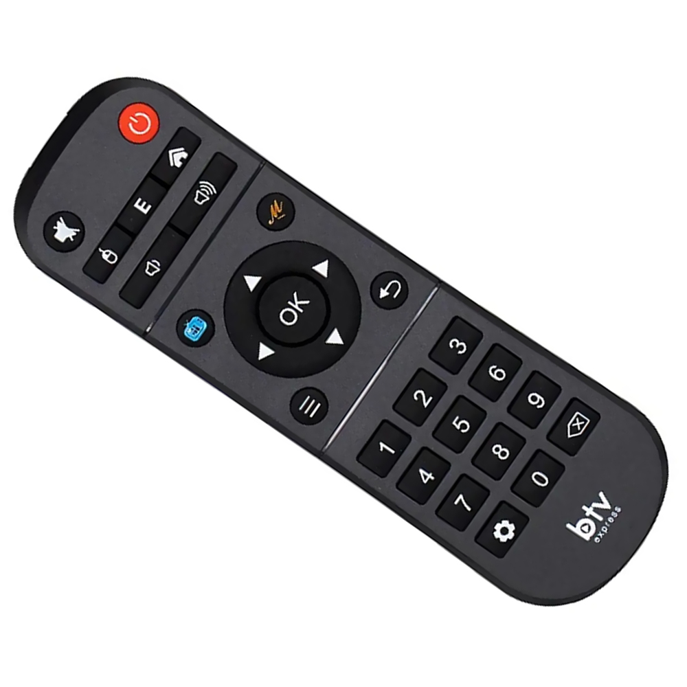 Controle Remoto para Receptor BTV Express - Preto