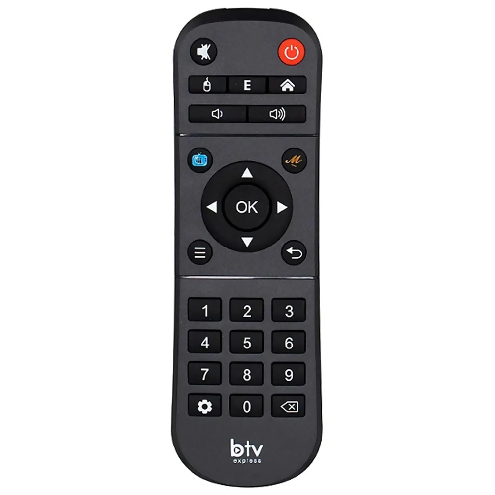 Controle Remoto para Receptor BTV Express - Preto