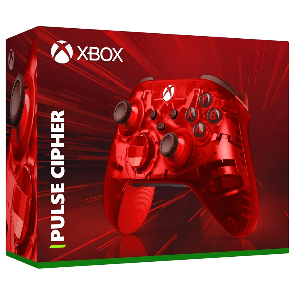 Controle Microsoft Xbox Wireless - Pulse Cipher Vermelho