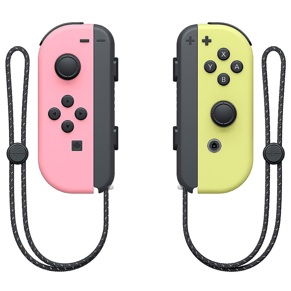 Controle Nintendo Switch Joy-Con Wireless - Rosa / Amarelo (HAC-A-JAVAF)