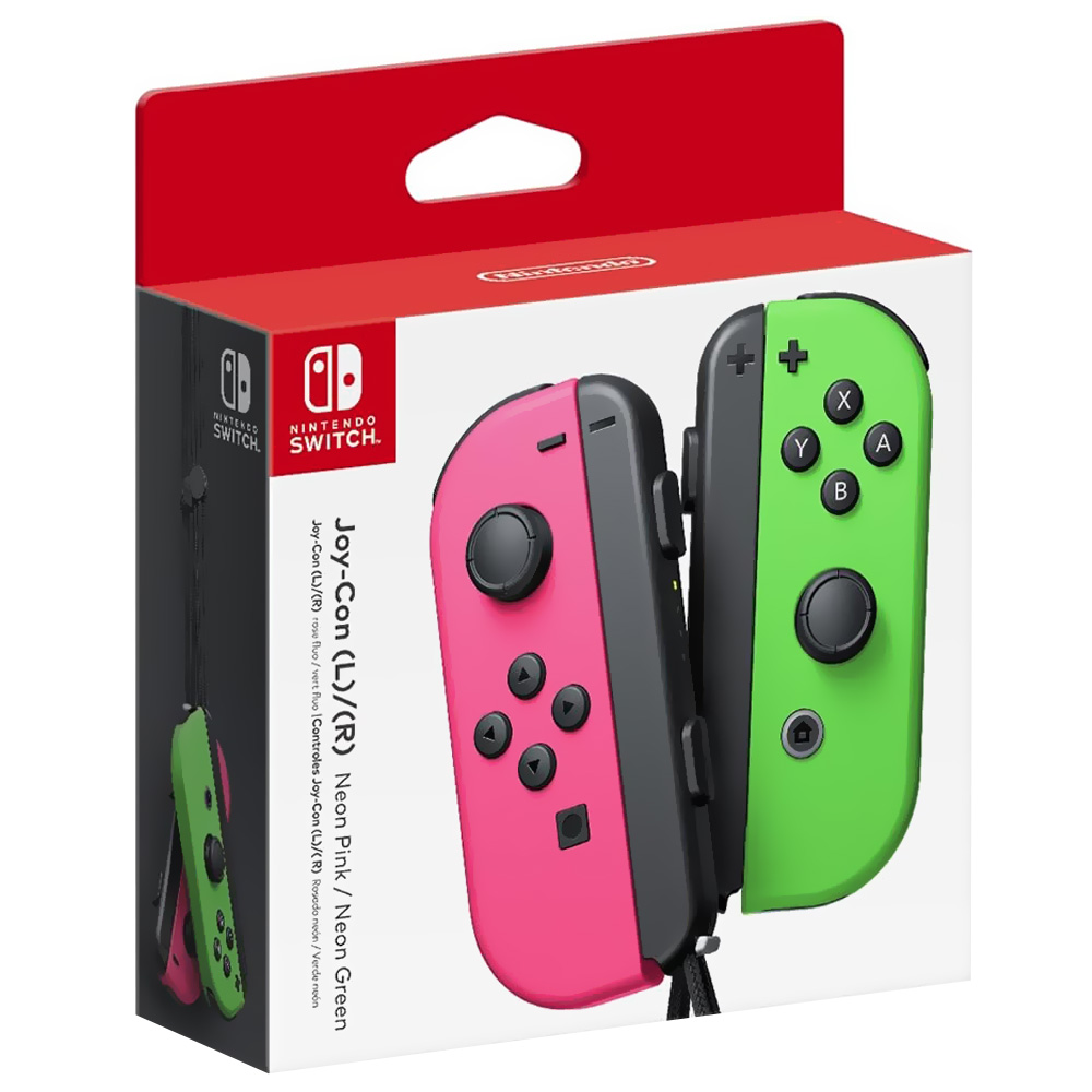 Controle Nintendo Switch Joy-Con Wireless - Verde / Rosa (HAC-A-JAFAA)