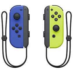 Controle Nintendo Switch Joy Wireless - Azul / Amarelo (HAC-A-JAPAA)